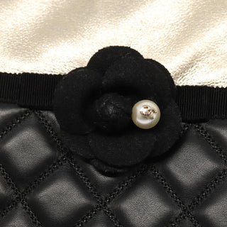 Chanel Pearl O Case Clutch Quilted Lambskin and Calfskin