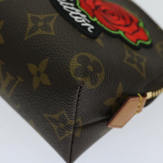 Louis Vuitton Cosmetic Pouch Limited Edition Patches Monogram Canvas