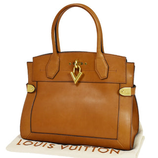 Louis Vuitton City Steamer Handbag Leather