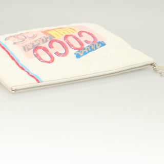 Chanel Coco Cuba Pouch Printed Quilted Canvas