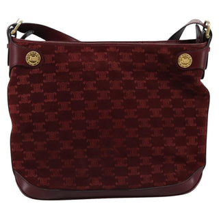 Celine Vintage Macadam Shoulder Bag Suede