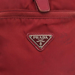 Prada Front Pocket Buckle Backpack Re-Nylon and Shearling