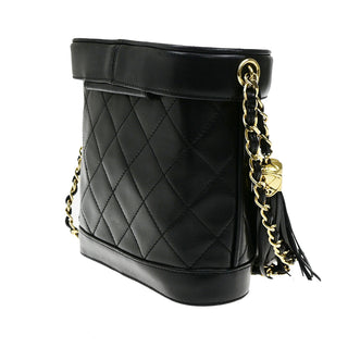 Chanel Vintage Tassel Box Bag Quilted Leather