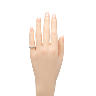 Tiffany & Co. Elsa Peretti Curved Wedding Band Ring Platinum with Diamond