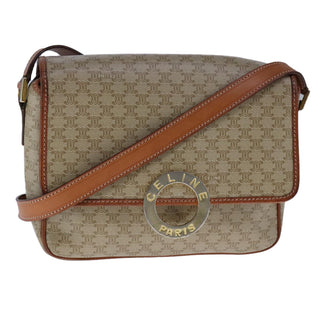 Celine Vintage Macadam Shoulder Bag Canvas