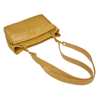 Chanel Vintage CC Front Pocket shoulder Bag Calfskin Leather