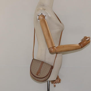 Celine Vintage Macadam Shoulder Bag Canvas