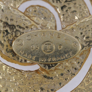 Chanel Vintage CC Heart Brooch Metal