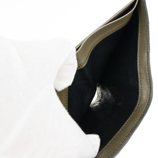 Bottega Veneta Compact Bifold Wallet Embossing Leather