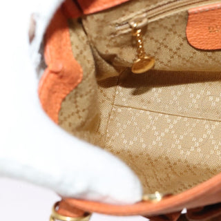 Gucci Vintage Bamboo Front Pocket Tote Suede