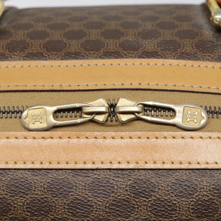 Celine Vintage Boston Bag Macadam Coated Canvas