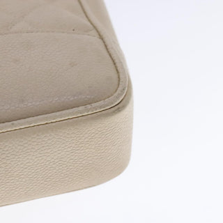 Chanel Vintage Slit Pocket Shoulder Bag Quilted Caviar