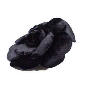 Chanel Camellia Brooch Velvet