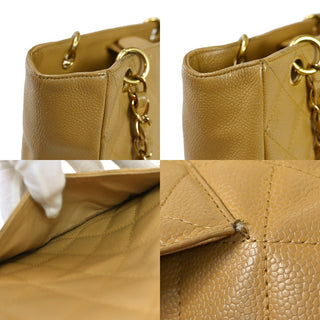 Chanel Petite Shopping Tote Quilted Caviar