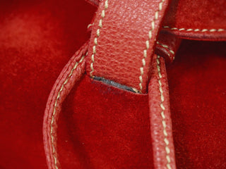 Gucci Vintage Bamboo Backpack Suede