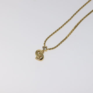 Christian Dior CD Pendant Necklace Gold-plated