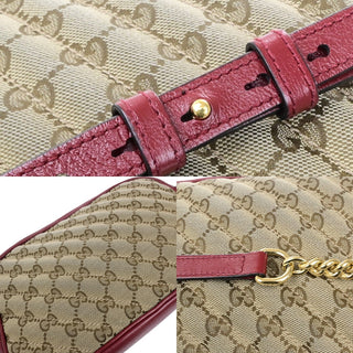 Gucci GG Marmont Shoulder Bag Diagonal Quilted GG Canvas with Leather