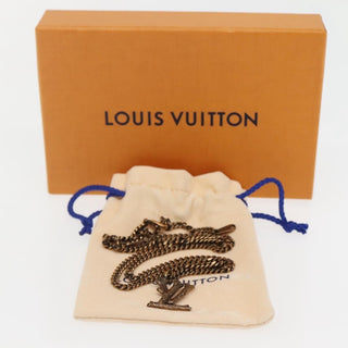 Louis Vuitton LV Wood Pendant Necklace Metal