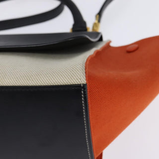 Celine Trapeze Bag Canvas with Leather