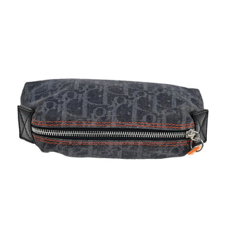 Christian Dior Flight pouch Trotter Pattern Denim