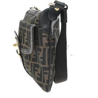 Fendi Chef Zip Crossbody Bag Zucca Canvas