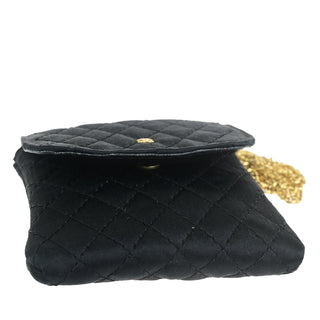 Chanel CC Logo Micro Matelasse Shoulder Bag Pouch Canvas