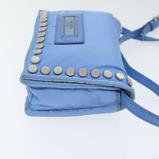 Prada Etiquette Flap Bag Studded Tessuto