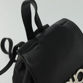 Salvatore Ferragamo Gancini Flap Drawstring Backpack Leather