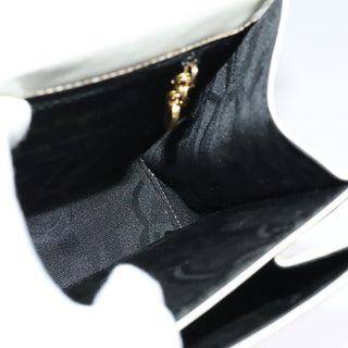 Salvatore Ferragamo Gancini Convertible Top Handle Bag Leather