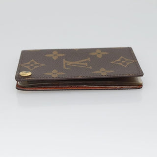 Louis Vuitton Porte Cartes Pression Card Case Monogram Canvas