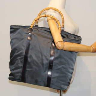 Gucci Vintage Bamboo Handle Tote Nylon
