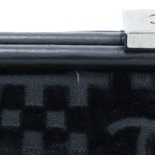 Chanel CC checkered shoulder bag Velvet