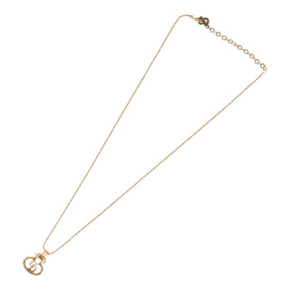 Christian Dior CD Pendant Necklace Metal