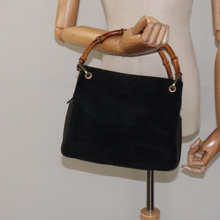 Gucci Bamboo Handle Tote Suede