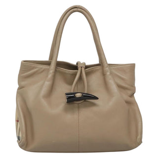 Burberry Horn Toggle Tote Leather