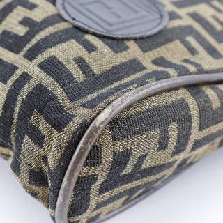Fendi Zip Around Messenger Bag Zucca Canvas