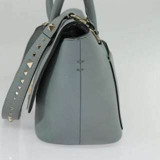 Valentino Garavani Demilune Flap Satchel Leather