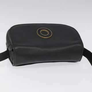 Celine Vintage Circle Logo Crossbody Bag Leather