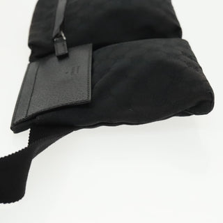 Gucci Vintage Double Belt Bag GG Canvas with Leather