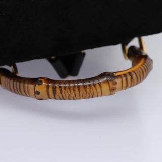 Gucci Vintage Bamboo Backpack Suede