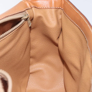 Celine Vintage Convertible Macadam Turnlock Shoulder Bag Canvas and Leather