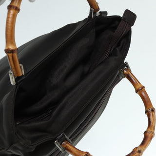 Gucci Bamboo Top Handle Tote Nylon