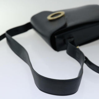 Celine Vintage Circle Logo Crossbody Bag Leather