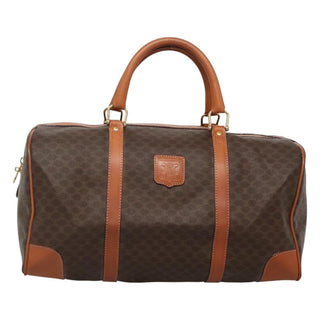 Celine Vintage Duffle Bag Macadam Coated Canvas