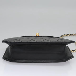 Chanel Vintage Octagon CC Flap Bag Quilted Leather