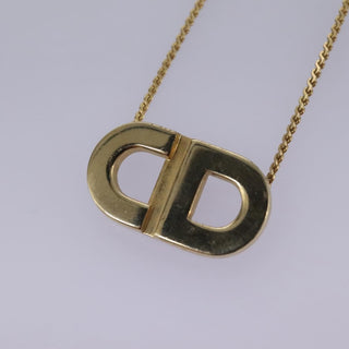 Christian Dior CD Pendant Necklace Gold-plated