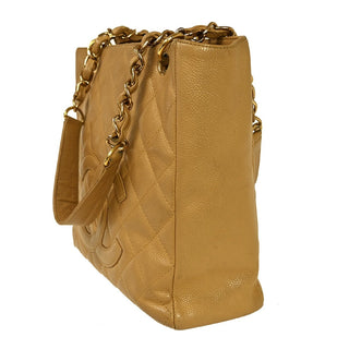 Chanel Petite Shopping Tote Quilted Caviar