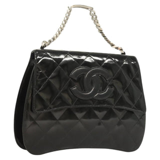 Chanel Vintage ID Bracelet Flap Bag Quilted Patent