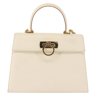 Salvatore Ferragamo Gancini Convertible Top Handle Bag Leather