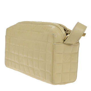 Chanel Chocolate Bar Shoulder Bag Quilted Leather